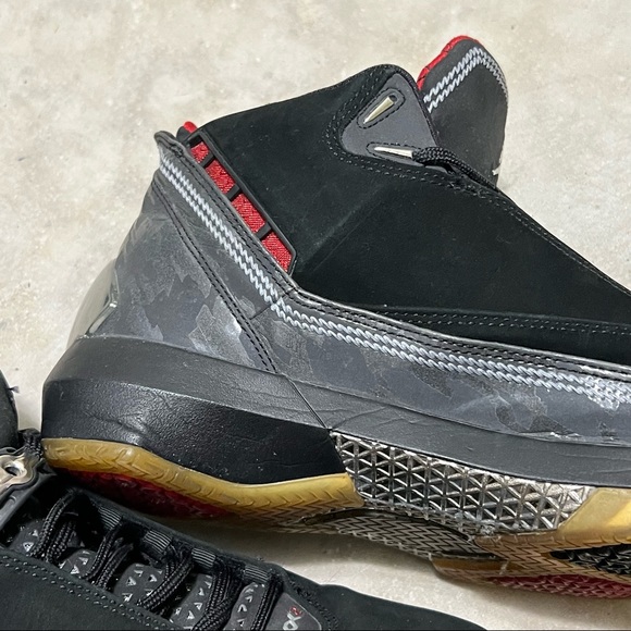 Air Jordan OG XX2 22 Size 9 Black Varsity Red Metallic Silver OG - Picture 8 of 16